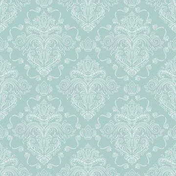 Damask Seamless Background Illustrazione stock