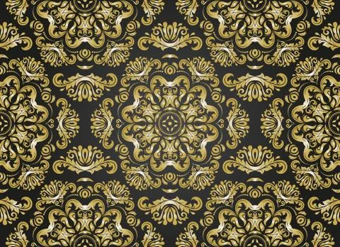Damask Seamless Background Stock Illustration