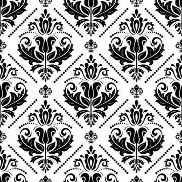 Damask Seamless Background Stock Illustration