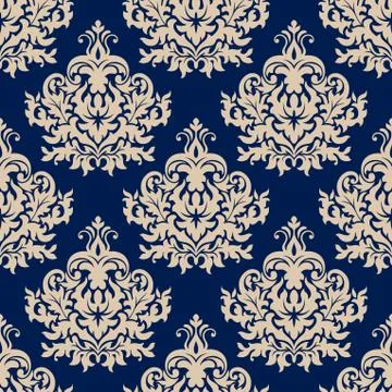 Damask seamless floral pattern 스톡 일러스트