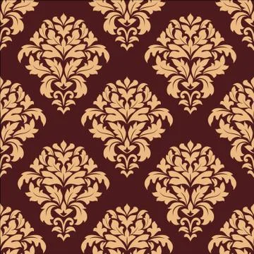 Damask seamless floral pattern 스톡 일러스트