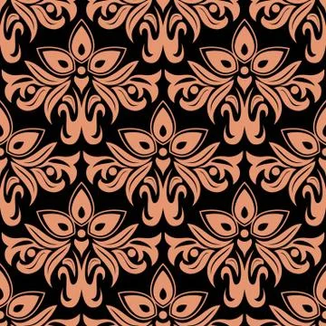 Damask seamless floral pattern 스톡 일러스트