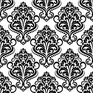 Damask seamless floral pattern 스톡 일러스트