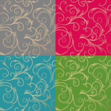 Damask seamless floral pattern. Royal wallpaper Stock Illustration