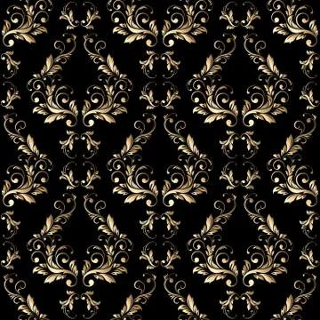 Damask seamless floral pattern. Royal wallpaper Stock Illustration