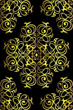 Damask seamless ornament. Stock Illustration
