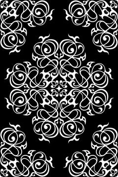 Damask seamless ornament. Stock Illustration