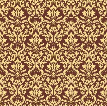 Damask seamless pattern background. Elegant luxury texture for wallpapers Stock-Illustration