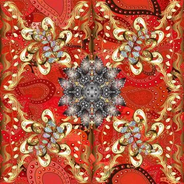 Damask seamless pattern background. Exquisite floral baroque template. Classical 스톡 일러스트