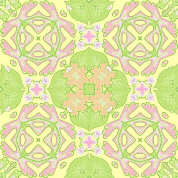 Damask seamless pattern background, moroccan colorful ornament Illustrazione stock