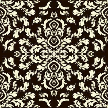 Damask seamless pattern for design. Stock Illustration