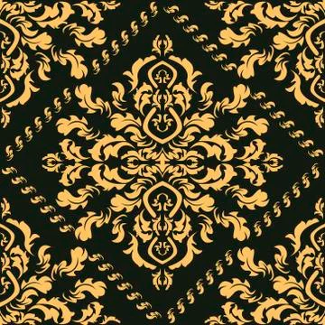 Damask seamless pattern for design. Vector Illustration 스톡 일러스트
