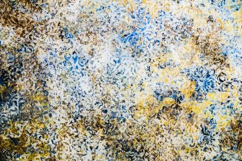 Damask Seamless Pattern. Digital Print Marble Stone Texture. Abstract Art ... Stock Photos