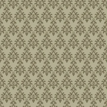 Damask seamless pattern. elegant vintage baroque floral background texture. Stock Illustration