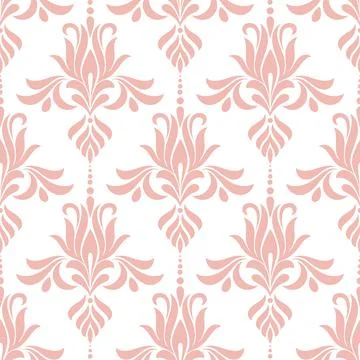 Damask seamless pattern element. Vector classical luxury old fashioned damask Stock Illustration