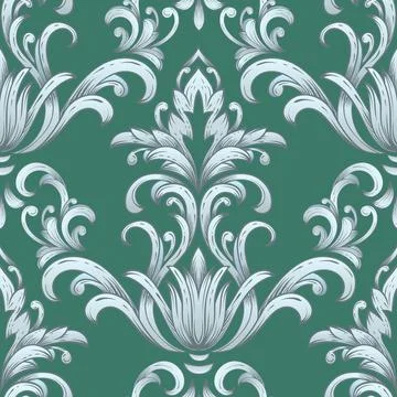 Damask seamless pattern element. Vector classical luxury old fashioned damask Stock Illustration