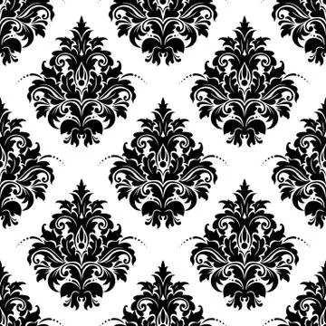 Damask seamless pattern 스톡 일러스트