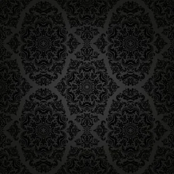 Damask Seamless  Pattern Stock Illustration