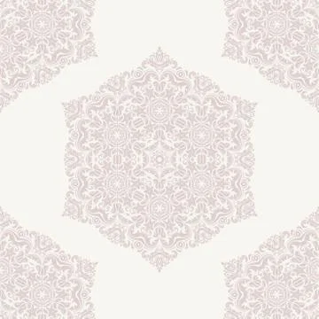 Damask Seamless  Pattern Stock Illustration