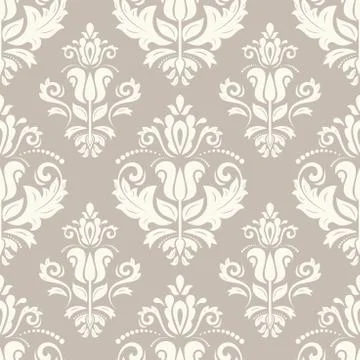 Damask Seamless  Pattern Illustrazione stock