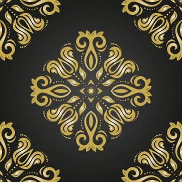 Damask Seamless  Pattern Illustrazione stock