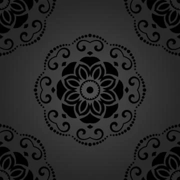 Damask Seamless  Pattern Illustrazione stock
