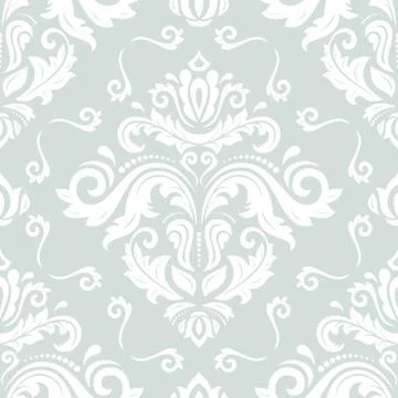 Damask Seamless Pattern Stock Illustration