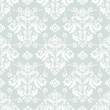 Damask Seamless Pattern Stock Illustration