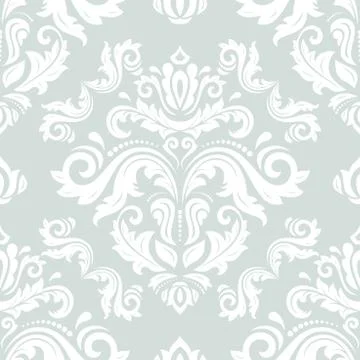 Damask Seamless Pattern Stock Illustration