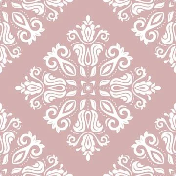 Damask Seamless Pattern Stock Illustration