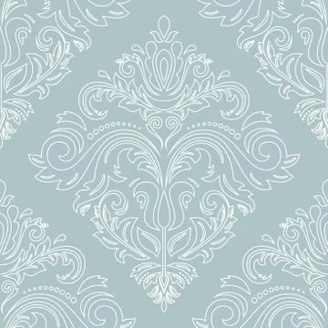 Damask Seamless Pattern Stock Illustration