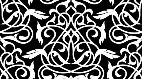 Damask seamless pattern. Stock Illustration