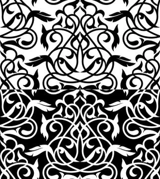 Damask seamless pattern. Stock Illustration
