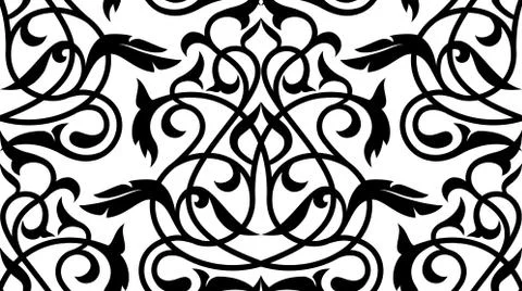 Damask seamless pattern. Stock Illustration