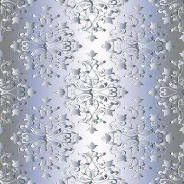 Damask seamless pattern. Stock Illustration