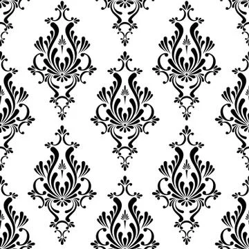 Damask seamless pattern Stock Illustration