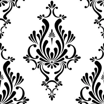 Damask seamless pattern Stock Illustration