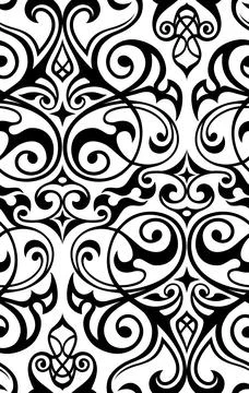 Damask seamless pattern. Stock Illustration