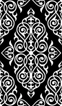 Damask seamless pattern. Stock Illustration