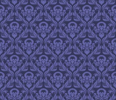 Damask Seamless Pattern Stock Illustration