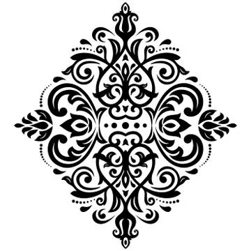 Damask Seamless  Pattern. Orient Background Illustrazione stock