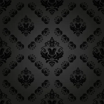 Damask Seamless  Pattern. Orient Background Stock Illustration