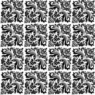 Damask Seamless  Pattern. Orient Background Stock Illustration