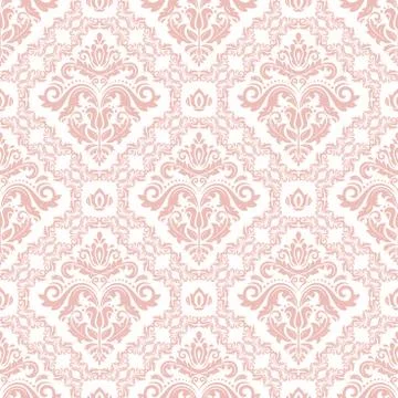 Damask Seamless Vector Background Stock Illustration