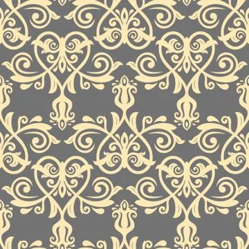 Damask Seamless Vector Background Stock Illustration
