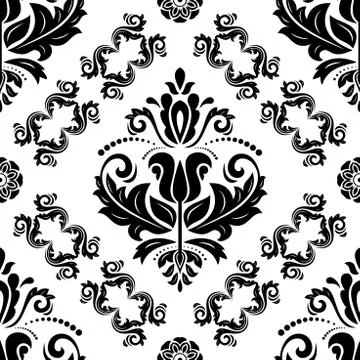 Damask Seamless Vector Background Stock Illustration