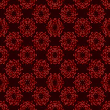 Damask seamless vector pattern classic vintage damask ornament. Stock Illustration