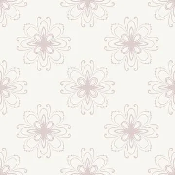 Damask Seamless Vector Pattern Stock Illustration