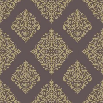 Damask Seamless Vector Pattern Stock Illustration