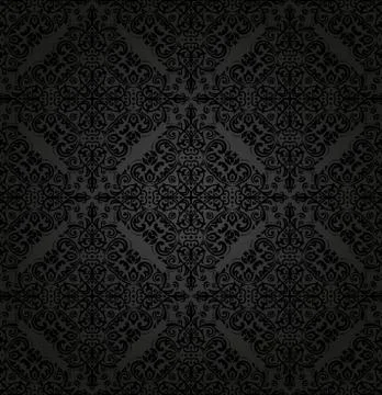 Damask Seamless Vector Pattern Illustrazione stock